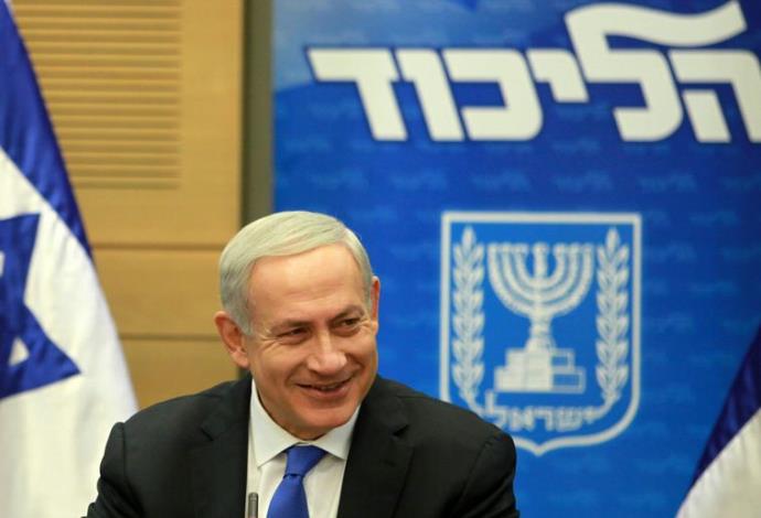 ראש הממשלה בנימין נתניהו בישיבת סיעת הליכוד (צילום:  מרק ישראל סלם)