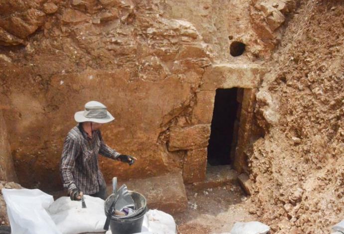 מקווה טהרה בן 2000 שנה שהתגלה מתחת לגן ילדים בירושלים (צילום:  שי הלוי, רשות העתיקות)