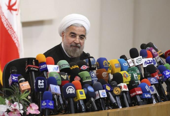 נשיא איראן חסן רוחאני (צילום:  רויטרס)