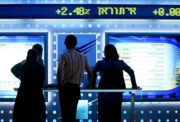 הבורסה בתל אביב (צילום:  משה שי, פלאש 90)