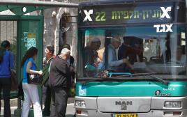 אוטובוס אגד בירושלים (צילום: נתי שוחט, פלאש 90)