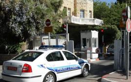 ניידת משטרה בירושלים (צילום: קובי גדעון, לע"מ, פלאש 90)