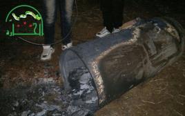 שרידי ההפצצות של התקיפה לכאורה בסוריה (צילום: הטלוויזיה הסורית)