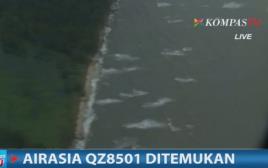 אזור ההתרסקות של המטוס המלזי (צילום: צילום מסך, הטלוויזיה האינדונזית)