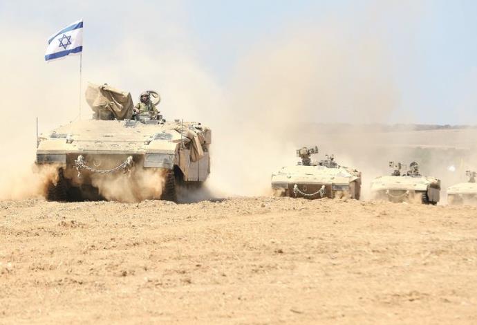 טנקים של צה"ל חוזרים מרצועת עזה. "שיתוף הפעולה עם מצרים התהדק" (צילום:  פלאש 90)