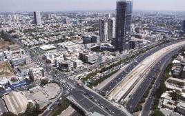 מחלף בתל אביב (צילום: קובי גדעון, פלאש 90)