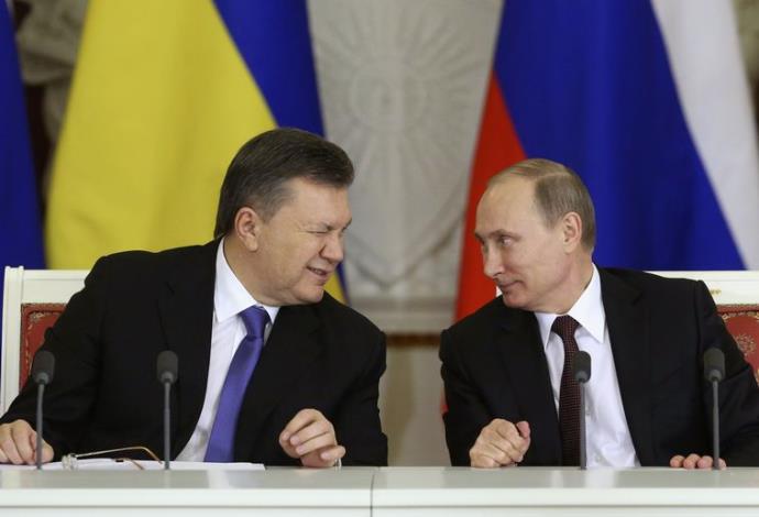 פוטין ונשיא אוקראינה פרושנקו (צילום:  רויטרס)