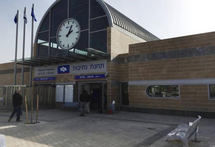 תחנת רכבת בנתיבות (צילום:  דוברות רכבת ישראל)