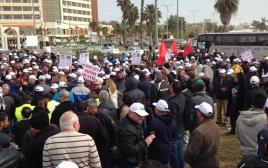 ההפגנה בערד (צילום: דוברות ההסתדרות)