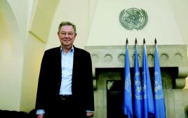 רוברט סרי במטה האו"ם בירושלים (צילום: מרק ישראל סלם)