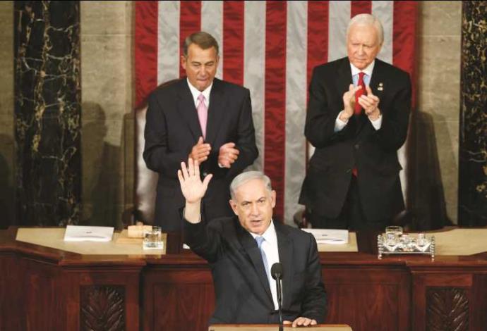 נאום נתניהו בקונגרס (צילום:  רויטרס)