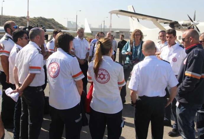 משלחת החילוץ הישראלית לנפאל  (צילום:  דוברות מד"א)