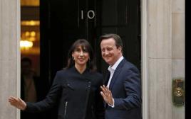 ראש ממשלת בריטניה דיוויד קמרון ואשתו סמנתה  (צילום: רויטרס)