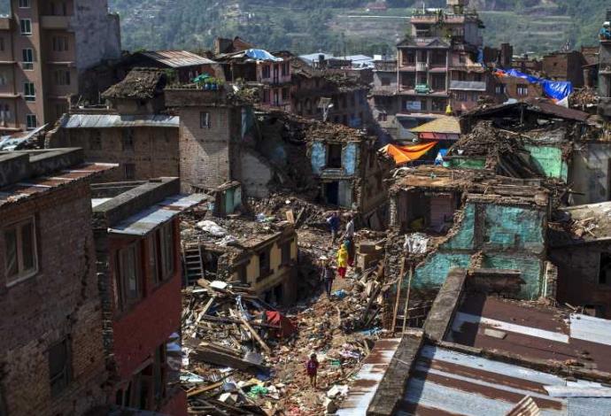 רעידת אדמה בנפאל (צילום:  רויטרס)