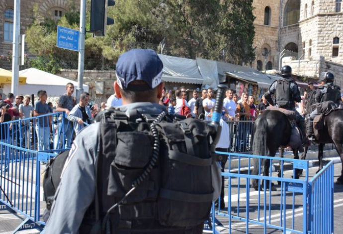כוחות משטרה בירושלים (צילום:  חטיבת דובר המשטרה)