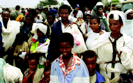 נחיתת עולי אתיופיה בישראל במבצע שלמה (צילום: צביקה ישראלי, לע"מ)