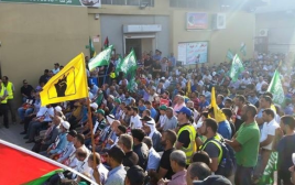 הפגנה של התנועה האסלאמית בכפר כנא, לשחרורו של מורסי (צילום: התנועה האסלאמית)