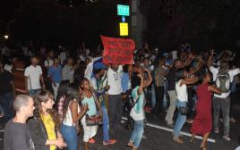 מחאת יוצאי אתיופיה (צילום: אבשלום ששוני)