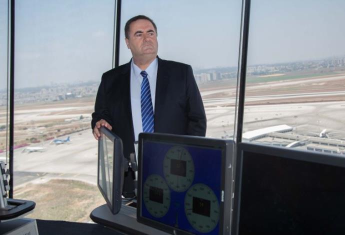 ישראל כץ (צילום:  דוברות רשות שדות התעופה בישאל)