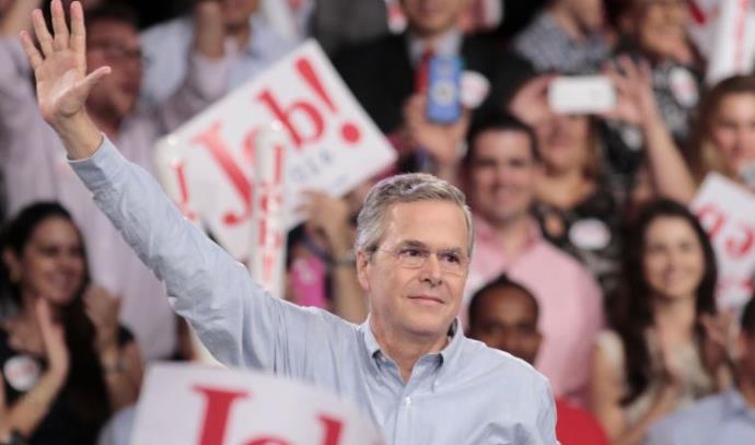 ג'ב בוש מכריז על מועמדותו לנשיאות ארה"ב במיאמי (צילום: רויטרס)