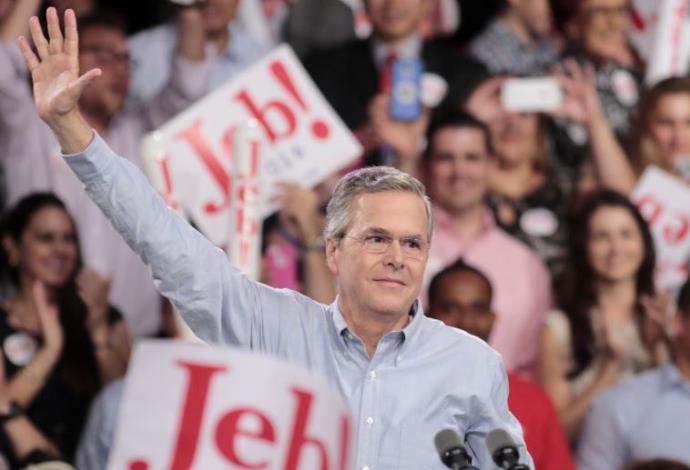 ג'ב בוש מכריז על מועמדותו לנשיאות ארה"ב במיאמי (צילום:  רויטרס)