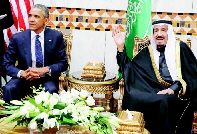 הנשיא אובמה בביקור בסעודיה (צילום:  רויטרס)
