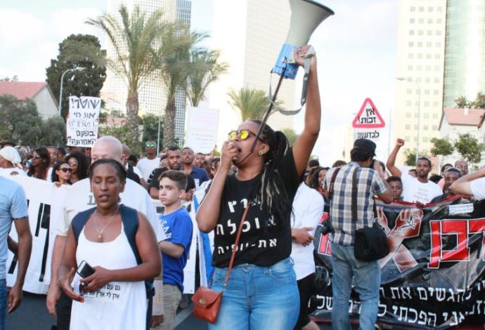 מחאת יוצאי אתיופיה בתל אביב (צילום:  יקי צימרמן)