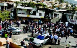 מהומות פקיעין 2007 (צילום: חמד אלמקת)