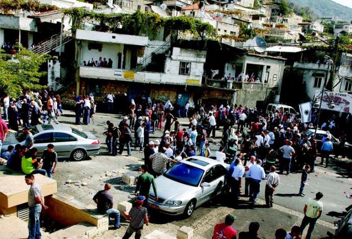 מהומות פקיעין 2007 (צילום:  חמד אלמקת)
