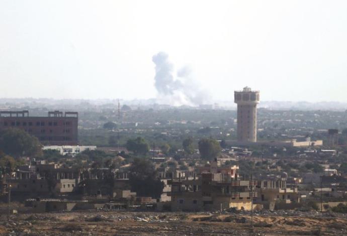 פיצוץ בסיני על גבול מצרים ישראל  (צילום:  רויטרס)