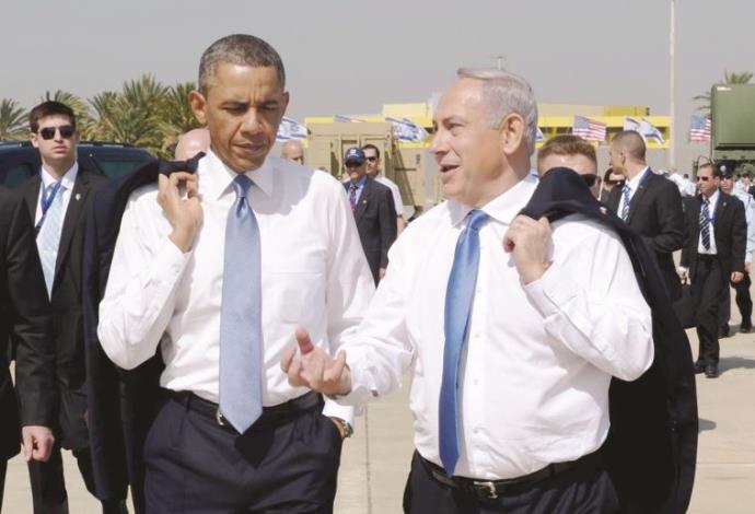 ברק אובמה ובנימין נתניהו בישראל 2013 (צילום:  אבי אוחיון, פלאש 90)