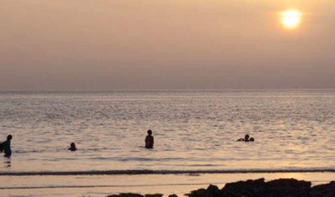 שקיעה בחוף הבונים (צילום: יח"צ)