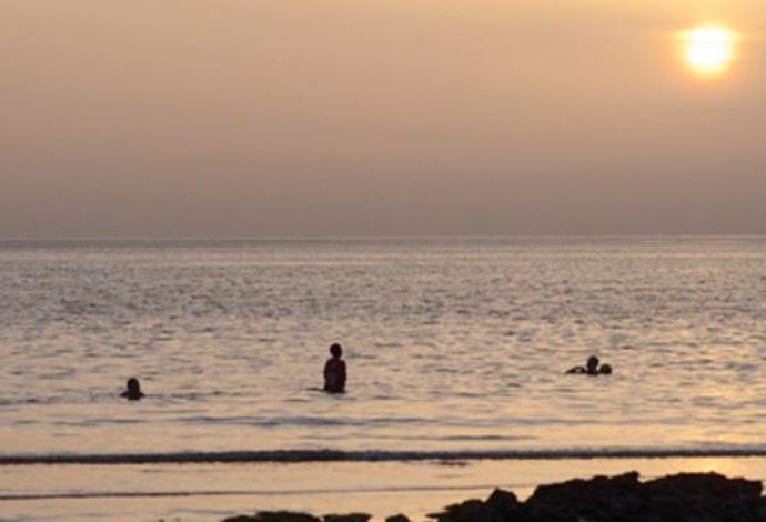שקיעה בחוף הבונים (צילום:  יח"צ)