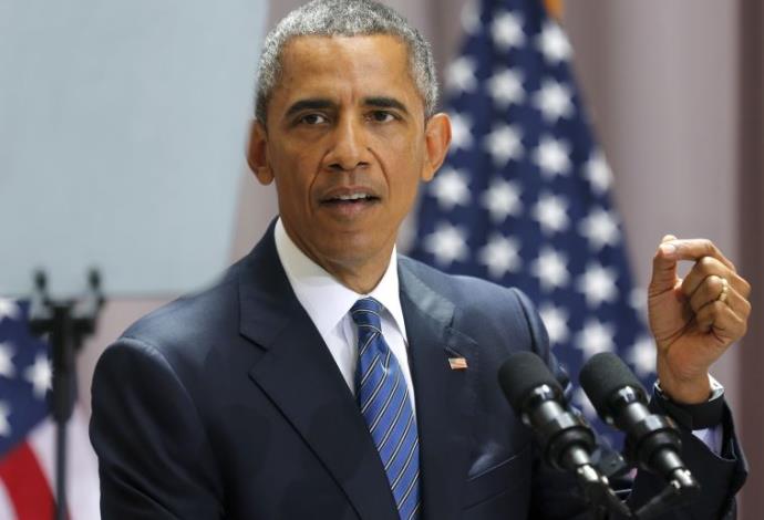 ברק אובמה בנאום לאומה על הסכם הגרעין (צילום:  רויטרס)