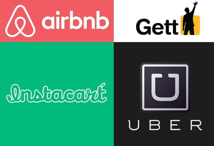 טכנולוגיה, airbnb, gett, uber, instacart (צילום:  צילום מסך)