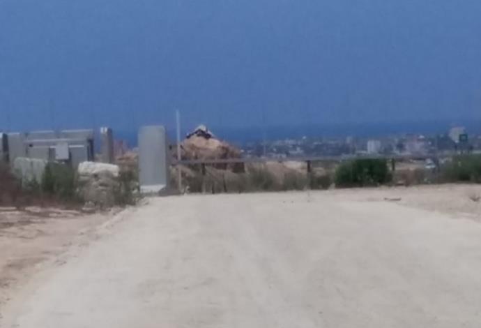 עמדת חמאס סמוך לגבול בין ישראל לרצועת עזה (צילום:  נועם אמיר)