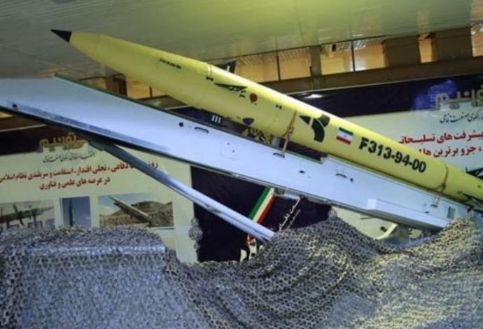הטיל האיראני  "פאתח 313"  (צילום:  סוכנות 'פארס')