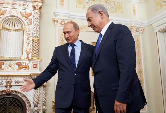 בנימין נתניהו נפגש עם נשיא רוסיה ולדימיר פוטין (צילום:  דוברות שגרירות ישראל ברוסיה)