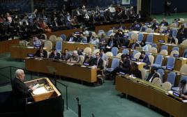 נאום אבו מאזן באו"ם (צילום: רויטרס)