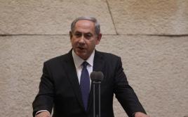 ראש הממשלה בנימין נתניהו במליאת הכנסת (צילום: דוברות הכנסת)