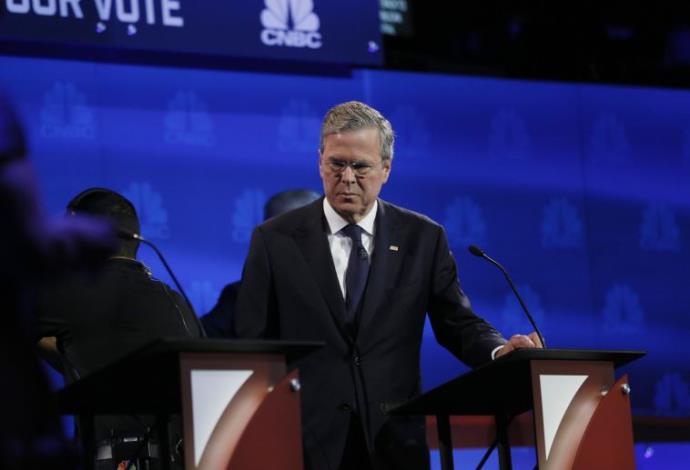 ג'ב בוש בעימות הרפובליקני (צילום:  רויטרס)
