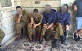 החיילים מנצח יהודה העצורים בחשד להכאת מחבלים (צילום: ארגון חוננו)