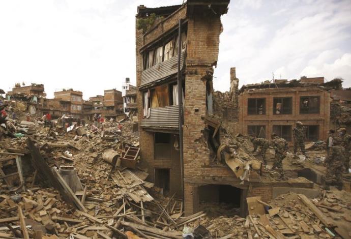 נפאל, רעידת אדמה (צילום:  רויטרס)