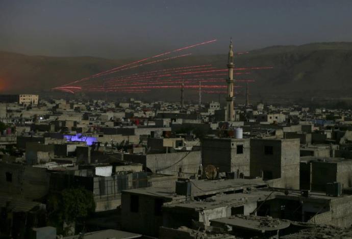 תקיפה בדמשק, סוריה. ארכיון (צילום:  רויטרס)
