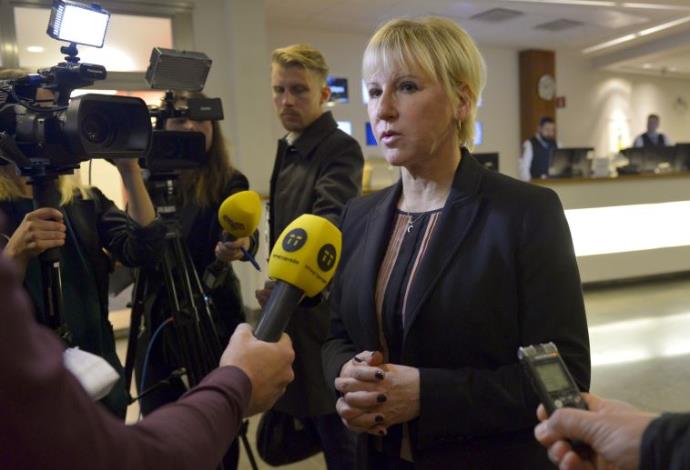 שרת החוץ של שבדיה מרגוט וולסטרום (צילום:  רויטרס)