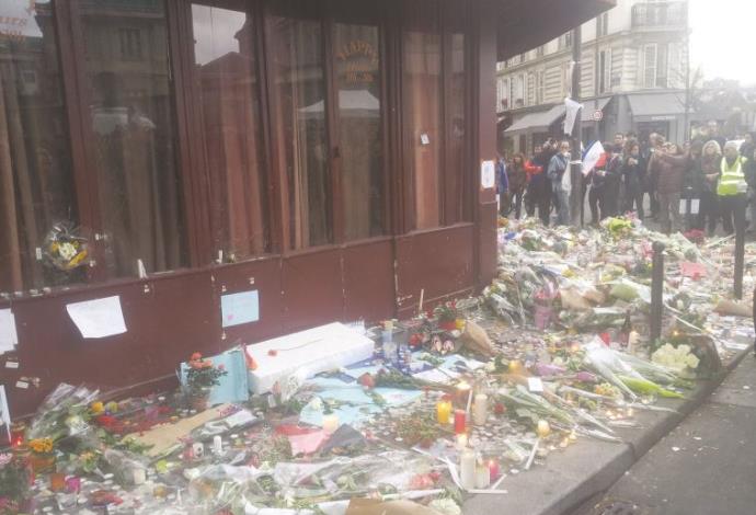 המסעדה בפריז שבה נרצחו 15 צרפתים (צילום:  אייל לוי)
