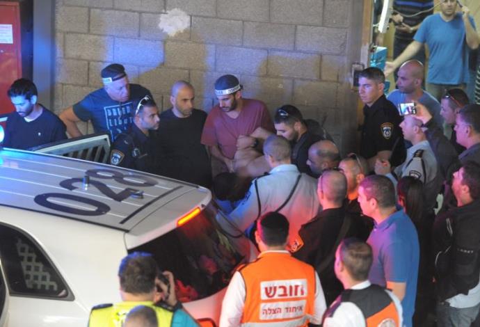 המחבל שביצע את הפיגוע בתל אביב נתפס (צילום:  אבשלום ששוני)