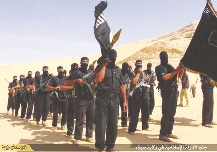 כוחות דאעש בחצי האי סיני. צילום: רויטרס