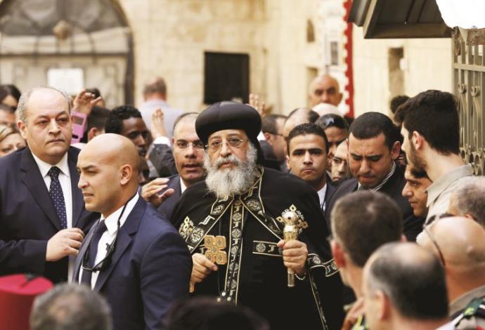 הפטריארך תיאודורוס השני בירושלים (צילום:  רויטרס)