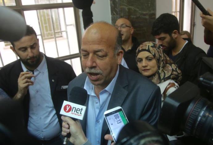 חוסיין אבו חדיר בהכרעת הדין של רוצחי מוחמד אבו חדיר (צילום:  מרק ישראל סלם)